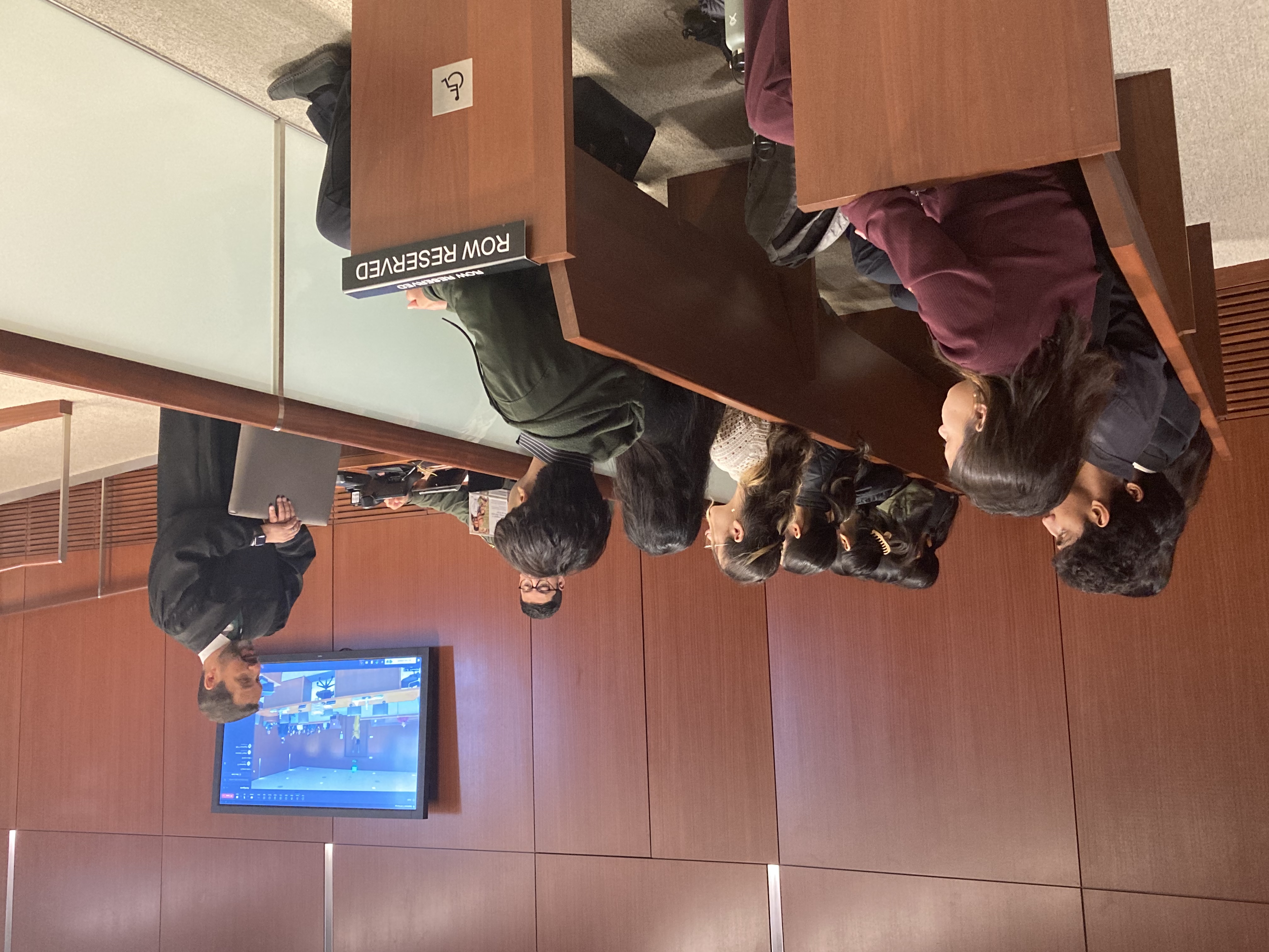 Students at a Court.